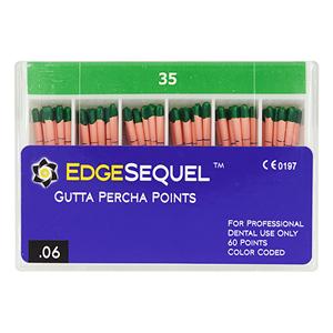 EdgeSequel Sapphire Gutta Percha Points Size #35 Green 60/Pk