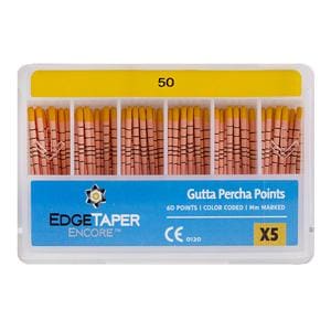 EdgeTaper Encore Gutta Percha Points Size #40 Black 60/Pk