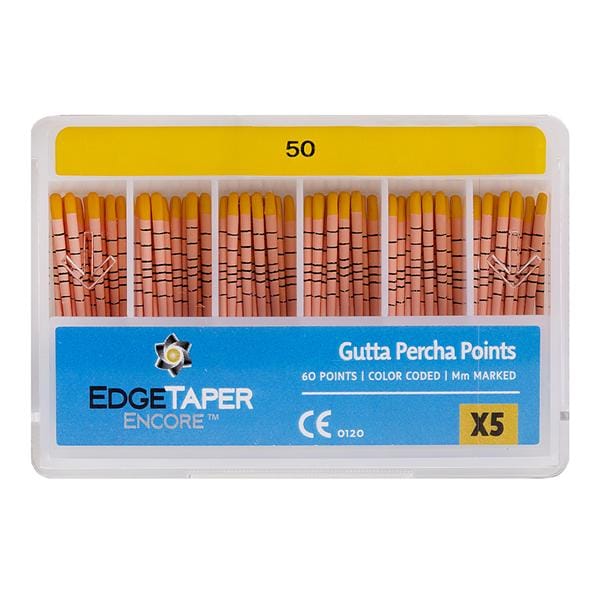 EdgeTaper Encore Gutta Percha Points Size #40 Black 60/Pk