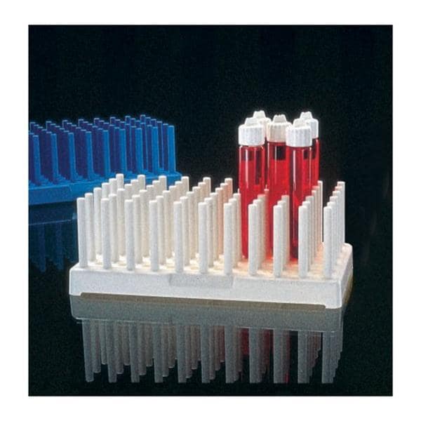 Nalgene Test Tube Peg Rack 10-13mm 96 Place White 8/Ca