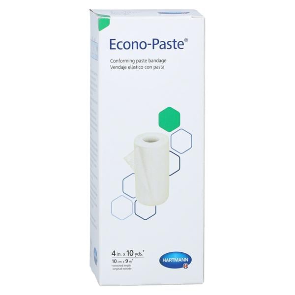 Econo-Paste Unna Boot Bandage Zinc Oxide 4"x10yd White Non-Sterile 12/Ca