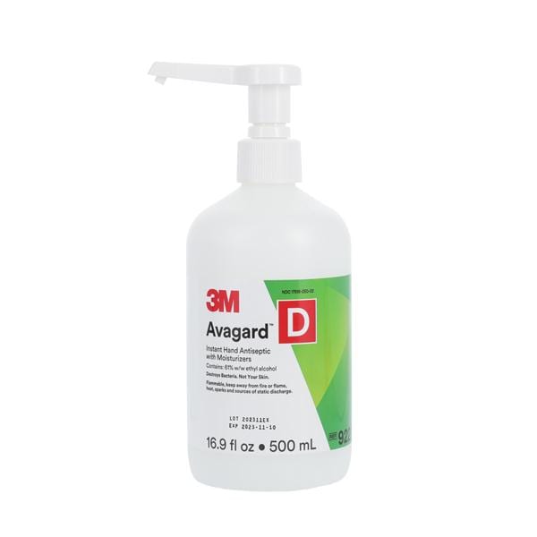 Avagard D Liquid Sanitizer 16.9 oz Pump Bottle Fragrance Free Ea