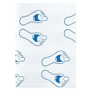 Patient Towel 3 Ply Tissue 13 in x 19 in Happy Feet Disposable 500/CA