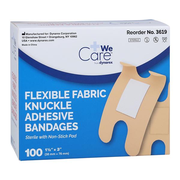 Bandage Fabric 1.5x3" Flesh Sterile 100/Bx