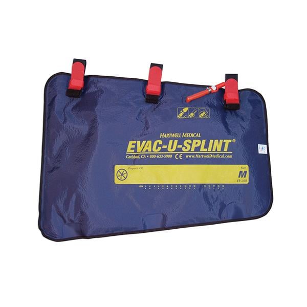 EVAC-U-SPLINT Immobilization Set Extrmty Size Medium Nyl/Vnl 27.5x20x1 Lft/Rt