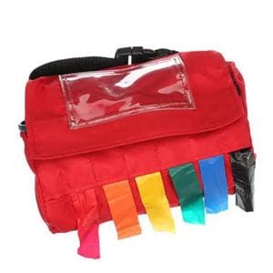 Pack Triage 10x6x6" Red Hook & Loop Closure Adjustable Shoulder Strap Ea