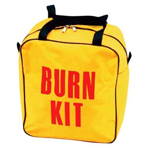 Burn Treatment Bag 7x11x13" Yellow Double Zipper Closure 2 Web Handles