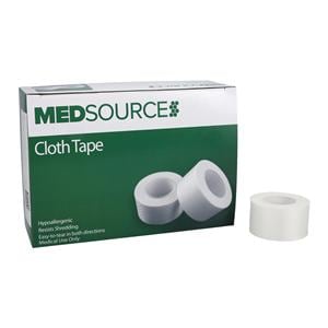 Medical Tape Silk Cloth 1"x10yd White Non-Sterile 12/Bx