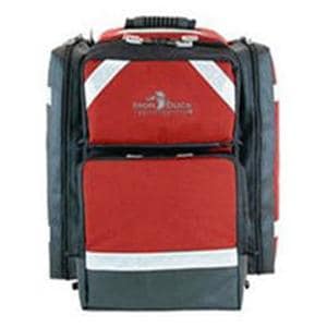 Ultra Trauma Backpack 12x19x23" Red Zipper Closure Tp Rbbr Mlded Hndl/Shldr Strp