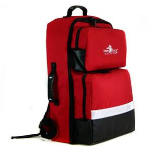 Backpack BLS 14x8x21" Red Zipper Closure Tp & Sde Rbbr Mlded Hndls/Shldr Strp Ea