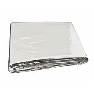 Emergency/Rescue Blanket Silver Mylar 52x82", 200 EA/CA