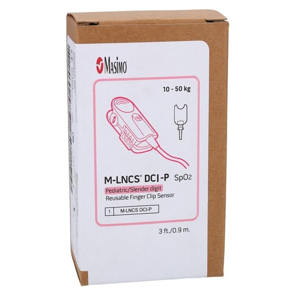 M-LNCS DCIP SPO2 Sensor Pediatric Not Made With Natural Rubber Latex Ea