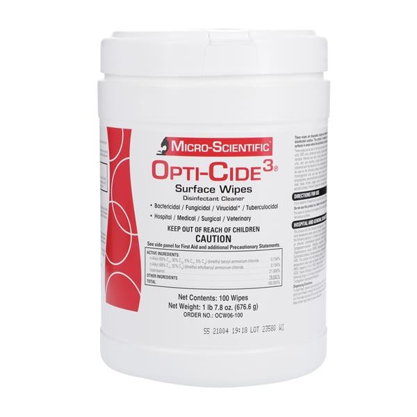 Wipes Medical Grade Opti-Cide 3 6/Ca