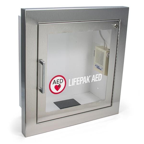 AED Wall Cabinet New Stainless Steel 1.5x17.375x17x375" Ea