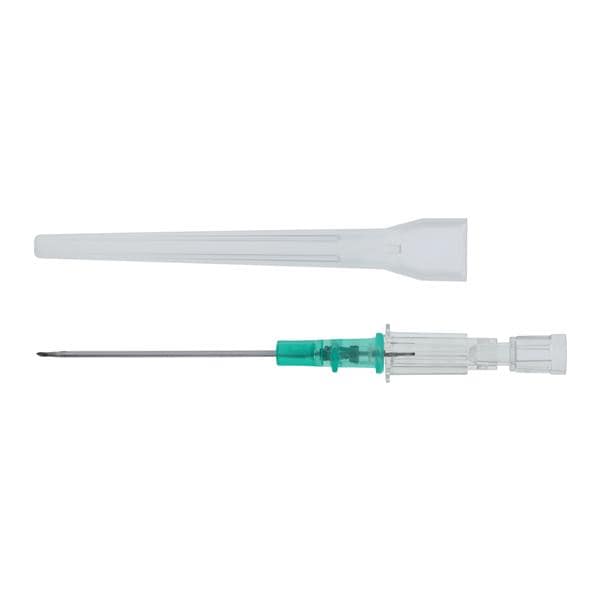 Introcan Safety IV Catheter Safety 18 Gauge 1-3/4" Green Straight Ea