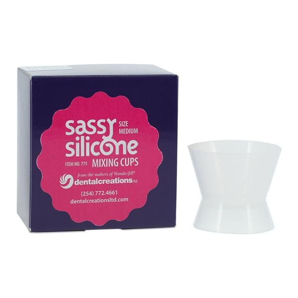 Sassy Silicone Mixing Cups Medium Ea