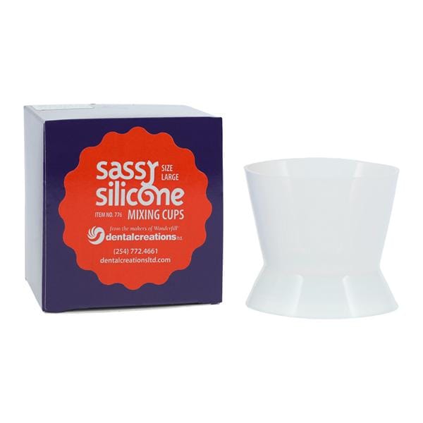 Sassy Silicone Mixing Cups Large Ea