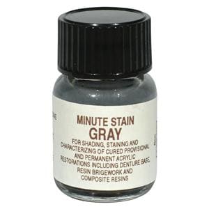 Minute-Stain Denture Accessories Colored Acrylic Gray 1/4oz Bt