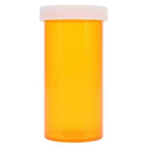 Medicine Vial Plastic 1-4/5" 40 Dram Amber Reusable Non-Sterile 180/Ca