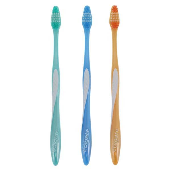 Colgate Wave Toothbrush Adult Compact Soft Assorted Colors 6/Bx, 12 BX/CA