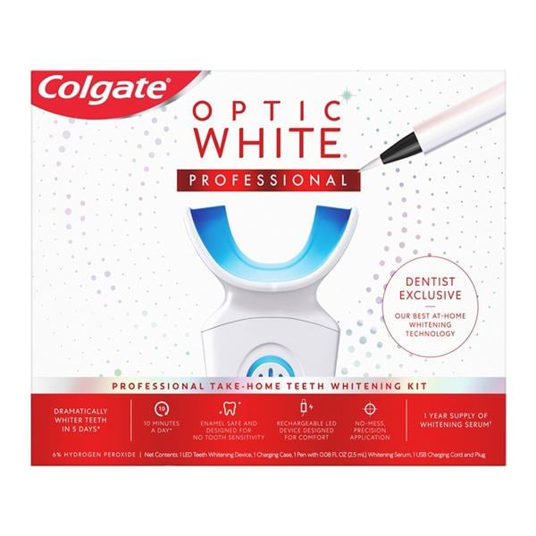 Colgate Optic White Take Home Tooth Whitening Complete Kit 6% Hyd Prx Ea