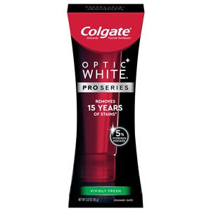 Colgate Optic White Pro Series Vividly Fresh Toothpaste 3 oz 0.76% MFP 24/Ca