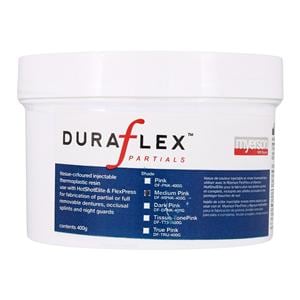 DuraFlex Denture Resin Jar Medium Pink 400Gm/Jr