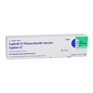 Typhim Vi Typhoid 2 Years + Injectable 0.5mL PFS Ea