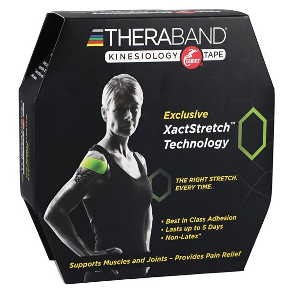 TheraBand Kinesiology Tape Gauze 2"x103.3' Black/Gray Ea