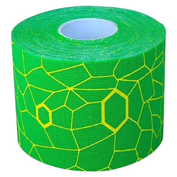 TheraBand Kinesiology Tape Cotton 2"x16.4' Green/Yellow Ea