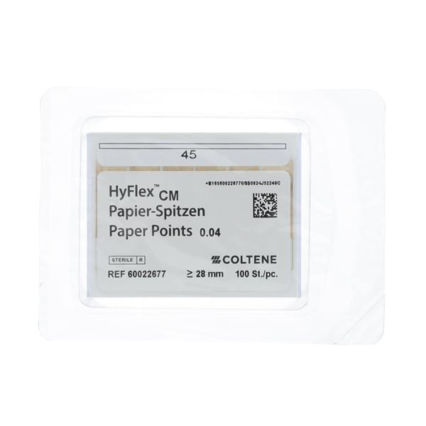 Hyflex CM Absorbent Points Size 45 0.04 100/Pk