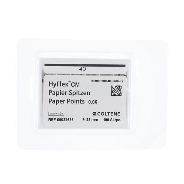 Hyflex CM Absorbent Points Size #40 0.06 100/Pk