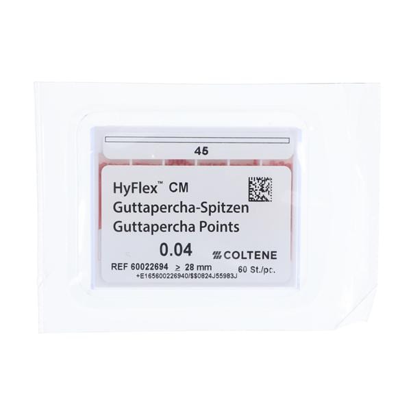 Hyflex CM Gutta Percha Points Size 45 White 60/Pk