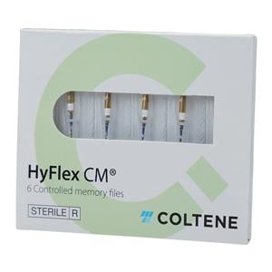 Hyflex CM Rotary File 21 mm Size 25 Nickel Titanium Red 0.06 6/Pk