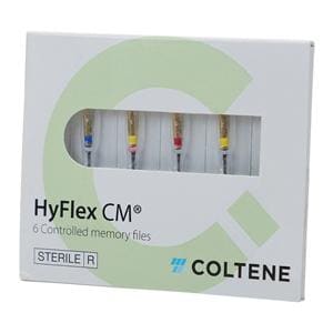 Hyflex CM Rotary File 21 mm Size 25-60 Nickel Titanium Assorted 0.04 - 0.08 6/Pk