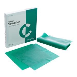 HySolate Latex Dental Dam 5 in x 5 in Heavy Gauge Green Unflavored Unscntd 52/Bx