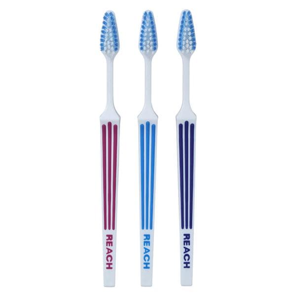 REACH Advanced Design Manual Toothbrush Adult Compact Extra Soft #7213 6/Bx, 12 BX/CA