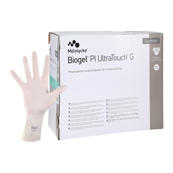 Biogel PI Ultratouch G Polyisoprene Surgical Gloves 7.5 Straw, 4 BX/CA