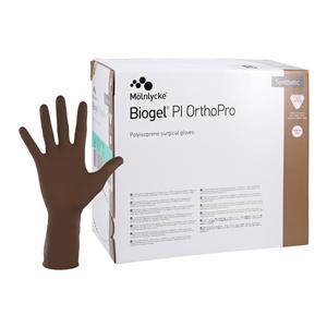 Biogel Skinsense Polyisoprene Surgical Gloves 7.5 Brown, 4 BX/CA