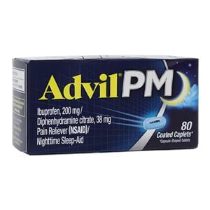 Advil PM Sleep Aid Caplets 200/38mg 80/Bt