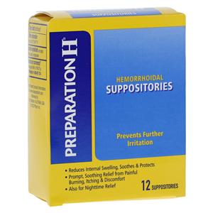 Preparation-H Hemorrhoidal Suppository 88.44/0.25% 12/Bx