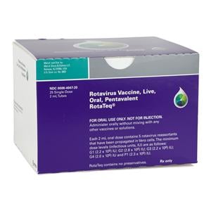 RotaTeq Rotavirus Oral Solution 2mL Tube 25/Pk