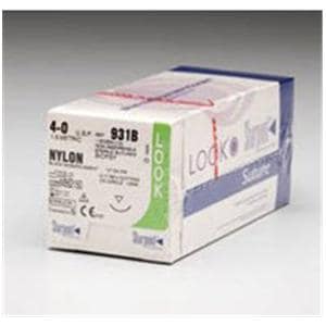 Suture 3-0 18" Nylon Monofilament DSM24 Black 12/Bx