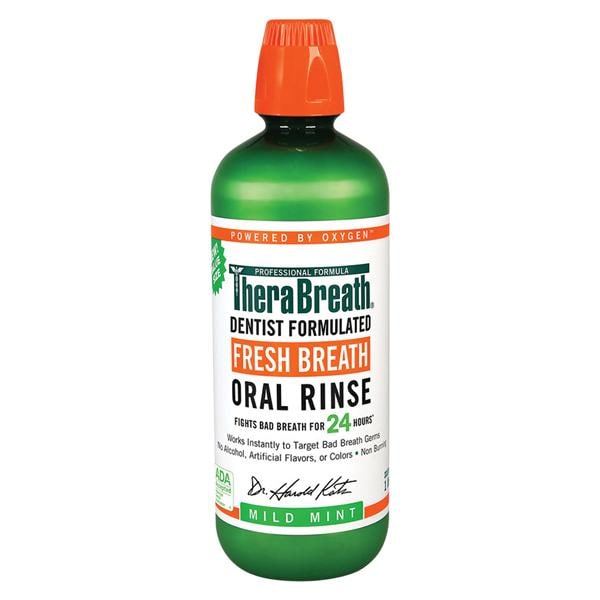 TheraBreath Mild Mint Mouth Rinse 1 Liter 2/Pk