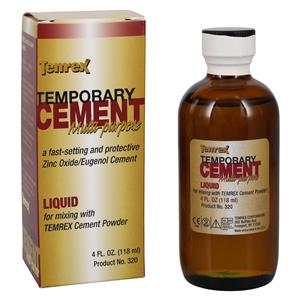 Temrex Liquid Temporary Cement Refill 4oz/Bt
