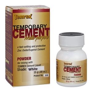 Temrex Powder Temporary Cement White 25 Gm Refill 25gm/Bt