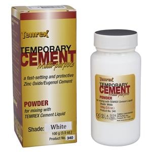 Temrex Powder Temporary Cement White Refill 100gm/Bt