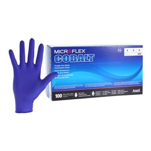 Cobalt Nitrile Exam Gloves Medium Blue Non-Sterile