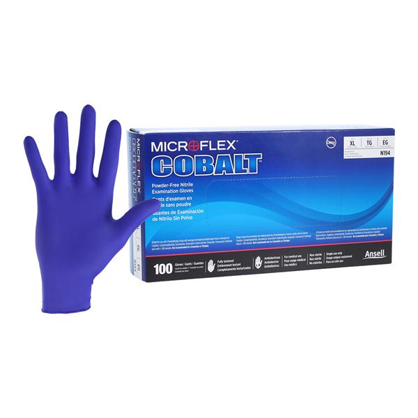 Cobalt Nitrile Exam Gloves X-Large Blue Non-Sterile