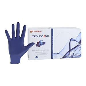 Transcend Nitrile Exam Gloves Large Matte Blue Non-Sterile